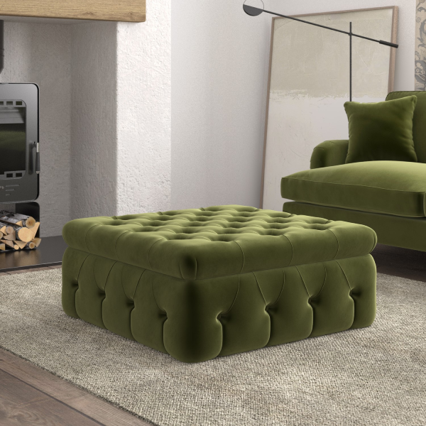 footstool green colour
