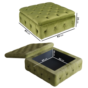 Squar Foot Stool ( Small) - Image 2
