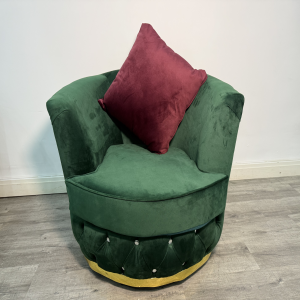 Armchair Green Colour Khalifa Chesterfield